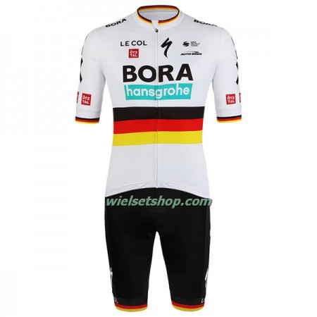 Fietskleding (Fietsshirt + Korte Koersbroek) 2022 BORA-Hansgrohe Duits Kampioenschap